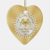 Décoration En Céramique Anniversaire de Noël personnalisé (Droite)