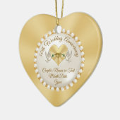 Décoration En Céramique Anniversaire de Noël personnalisé (Gauche)