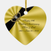 Décoration En Céramique Anniversaire du 50e Mariage (Devant)