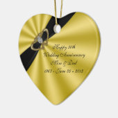 Décoration En Céramique Anniversaire du 50e Mariage (Gauche)