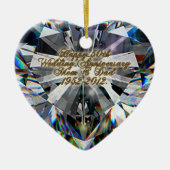 Décoration En Céramique Anniversaire du 50e Mariage (Devant)