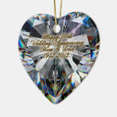 Décoration En Céramique Anniversaire du 50e Mariage (Gauche)