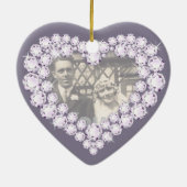 Décoration En Céramique Anniversaire du Mariage de diamant (Dos)