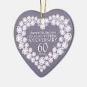 Décoration En Céramique Anniversaire du Mariage de diamant (Gauche)
