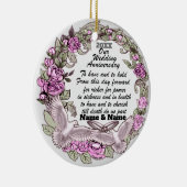 Décoration En Céramique Anniversaire mariage (Droite)