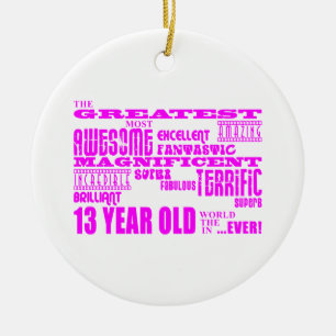 Décoration En Céramique Anniversaires de filles 13èmes : Plus grands 13