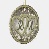 Décoration En Céramique Anniversary Two Hearts (Droite)