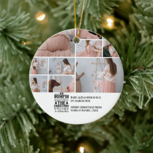 Décoration En Céramique Annonce de grossesse pour l'arbre de Noël en 10 ph