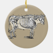 Décoration En Céramique Antique Cow Skeleton Bones (Dos)