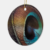 Décoration En Céramique Antique Hues Peacock Feather Eye (Gauche)