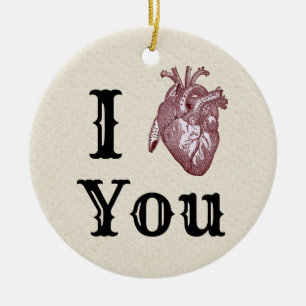 Décoration En Céramique Antique I Heart You