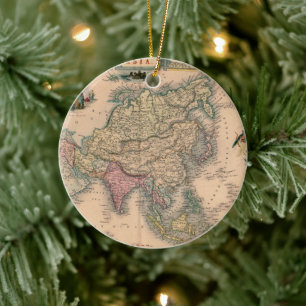 Décoration En Céramique Antique vieille carte inspirée (11)