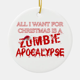 Décoration En Céramique Apocalypse de zombi de Noël