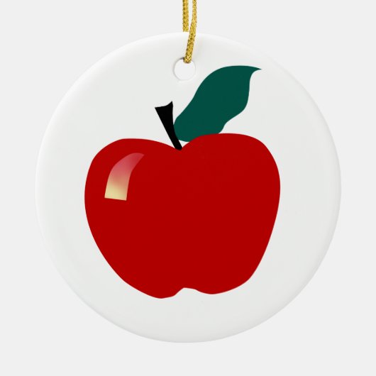 Décoration En Céramique Apple, éducatif (Devant)