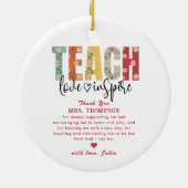 Décoration En Céramique Apprentissage Amour Inspirer Appréciation de l'ens (Dos)