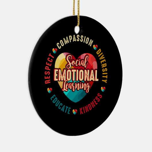 Décoration En Céramique Apprentissage social émotionnel Conseiller de coeu (Droite)