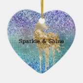 Décoration En Céramique Aqua Purple Parties scintillant Sparkle Gold Unico (Devant)