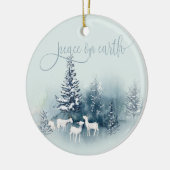 Décoration En Céramique Aquarelle Bois Chèvres magiques (Gauche)