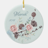 Décoration En Céramique Aquarelle Bois Chèvres magiques (Dos)