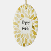 Décoration En Céramique Aquarelle brosse - jaune Pâques (Droite)