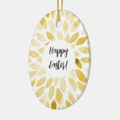 Décoration En Céramique Aquarelle brosse - jaune Pâques (Gauche)