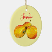 Décoration En Céramique Aquarelle de fruit jaune perruque (Droite)