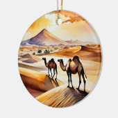 Décoration En Céramique Aquarelle du désert du Sahara (Gauche)