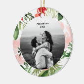 Décoration En Céramique Aquarelle Fleur Noël design (Gauche)