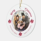 Décoration En Céramique Aquarelle florale moderne Noël (Gauche)