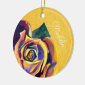 Décoration En Céramique Aquarelle gothique Rose dorée (Gauche)