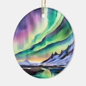 Décoration En Céramique Aquarelle Northern Lights (Gauche)