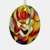 Décoration En Céramique Aquarelle originale Freesia jaune aer fleur (Droite)