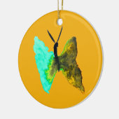 Décoration En Céramique Aquarelle papillon aqua joli (Gauche)