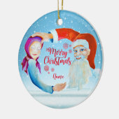 Décoration En Céramique Aquarelle peinte à la main (Gauche)