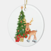 Décoration En Céramique Aquarelle Reindeer Baby (Gauche)