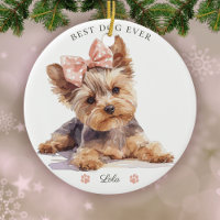 Aquarelle Yorkshire Terrier Chiot personnalisé