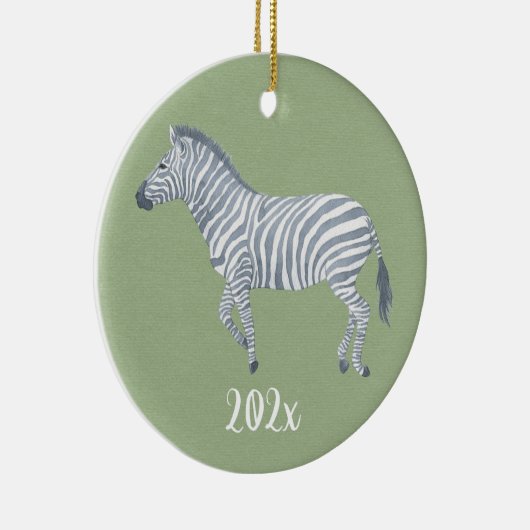 Décoration En Céramique Aquarelle Zebra Keepsable personnalisable (Droite)