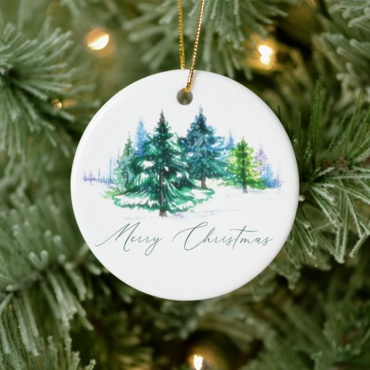 Décoration En Céramique Aquarelles (Arbre)