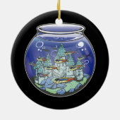 Décoration En Céramique Aquarium Fish Castle (Dos)