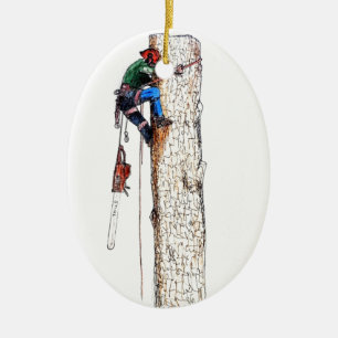 Décoration En Céramique Arboriste de chirurgien d'arbre