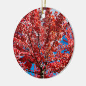 Décoration En Céramique Arbre à feuilles rouges à l'automne (Gauche)