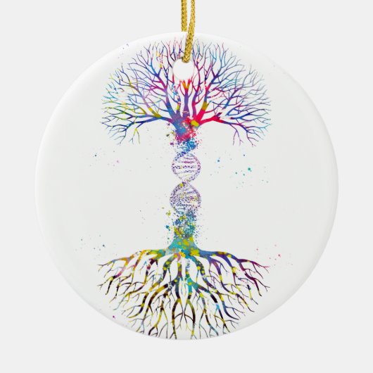 Décoration En Céramique Arbre ADN (Devant)