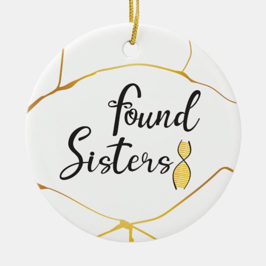 Décoration En Céramique Arbre ADN des soeurs trouvé (Devant)