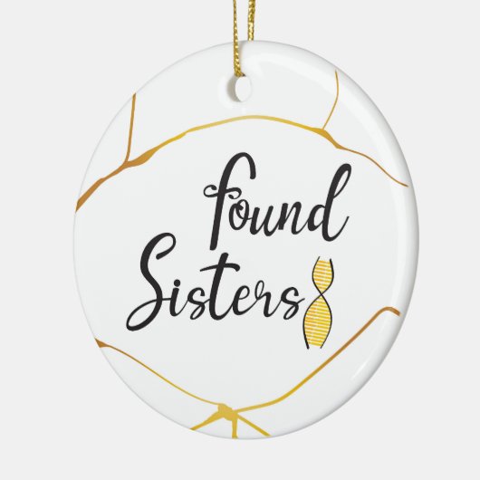 Décoration En Céramique Arbre ADN des soeurs trouvé (Gauche)