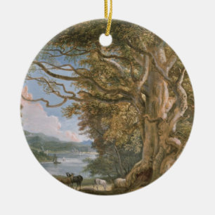 Décoration En Céramique Arbre de hêtre antique