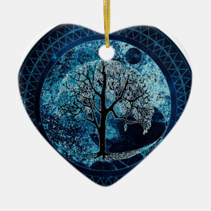 Décoration En Céramique Arbre de la vie Ciel de nuit