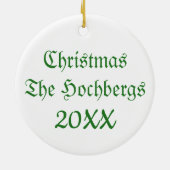 Décoration En Céramique Arbre de Noël allemand (Dos)