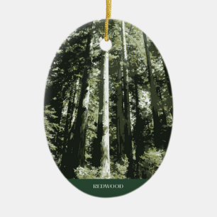 Décoration En Céramique Arbre de Noël de séquoia