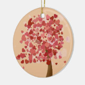 Décoration En Céramique Arbre de Noël de style bohème de coeurs (Gauche)