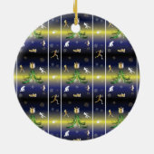 Décoration En Céramique Arbre de Noël du coureur - Filles en course (Dos)